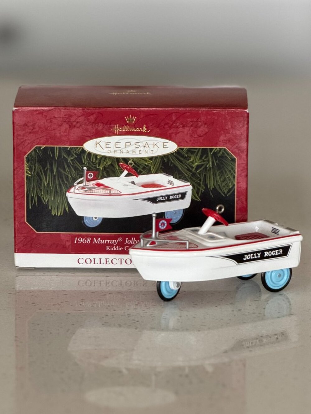 Hallmark Ornament Kiddie Car Classics 1968 Murray Jolly Roger Flagship #6